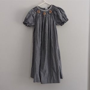 Vintage Black and White Checkered Kids Dress